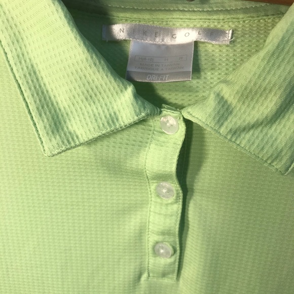 Green Nike Golf Button Up Shirt Size Medium - Picture 3 of 7